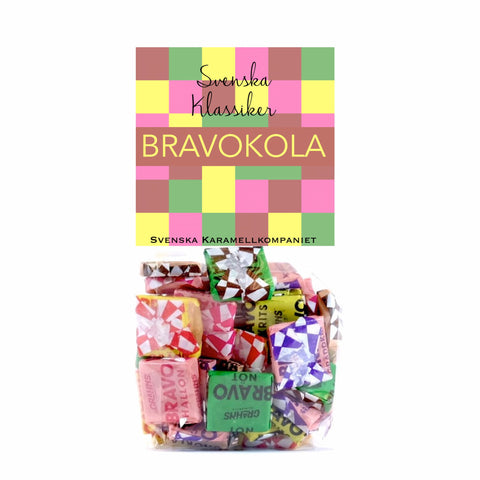 Bravokola i form av godis