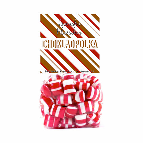 Chokladpolka i form av godis