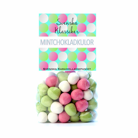 Mintchokladkulor i form av godis