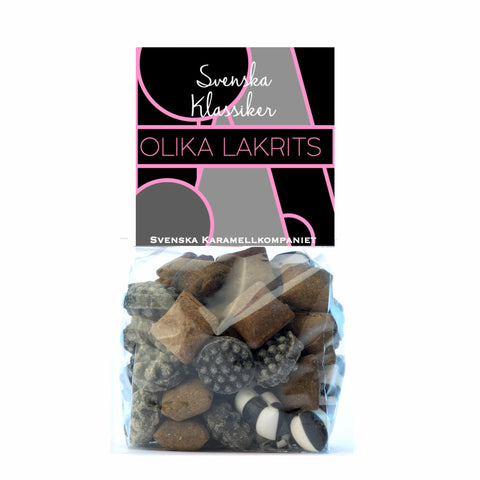 Olika lakrits i form av godis