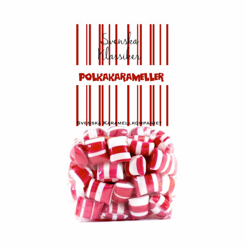 Polkakarameller i form av godis
