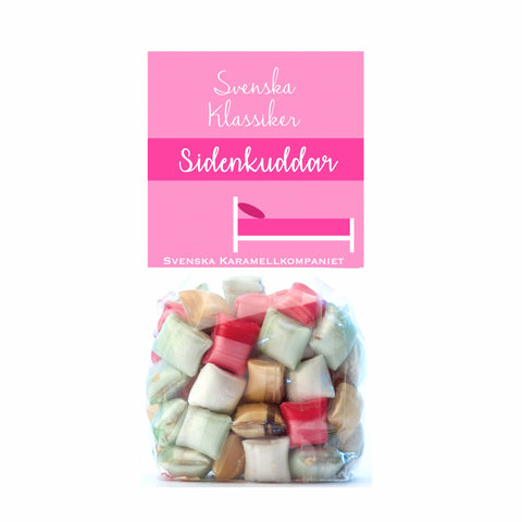 Sidenkuddar i form av godis