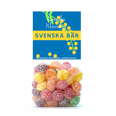 Svenska bär i form av godis